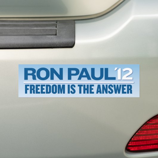 Ron Paul 2012 Bumpersticker (Op auto)
