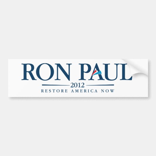 Ron Paul 2012 Bumpersticker (Voorkant)