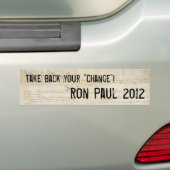 Ron Paul 2012 Bumpersticker (Op auto)
