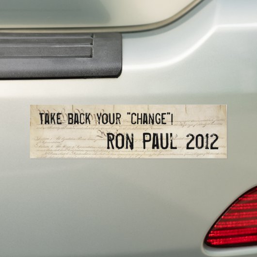 Ron Paul 2012 Bumpersticker (Op auto)