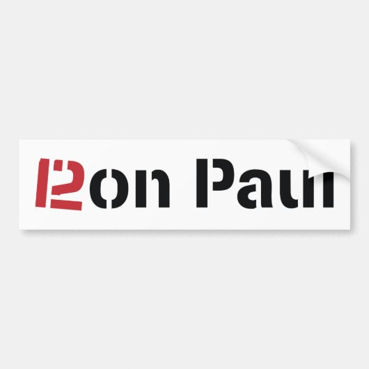 Ron Paul 2012 Bumpersticker (Voorkant)