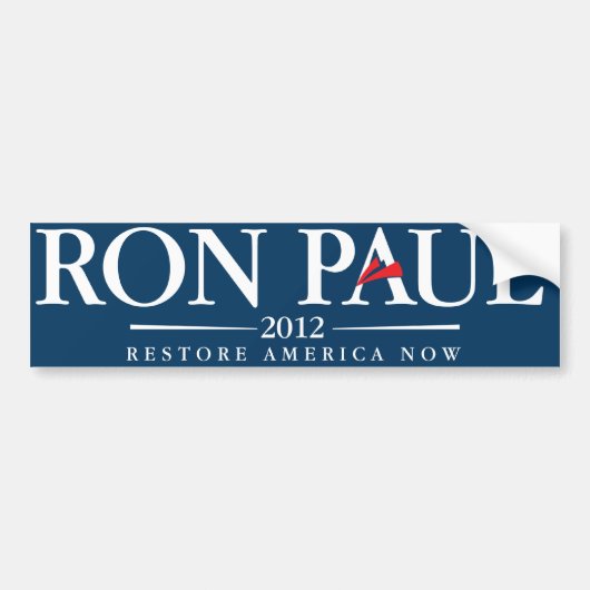 Ron Paul 2012 Bumpersticker (Voorkant)