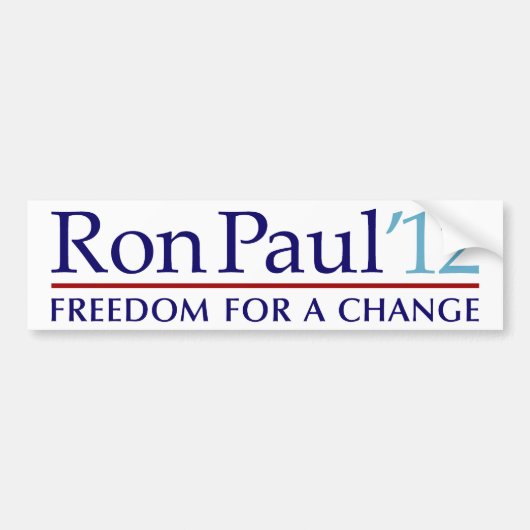 Ron Paul 2012 Bumpersticker (Voorkant)