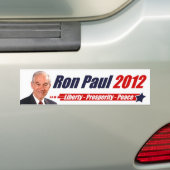 Ron Paul 2012 Bumpersticker (Op auto)