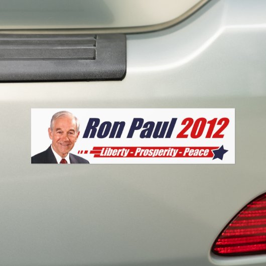 Ron Paul 2012 Bumpersticker (Op auto)