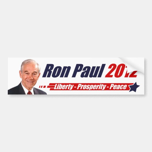 Ron Paul 2012 Bumpersticker (Voorkant)