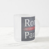 Ron Paul 2012 Campaign Coffee/Tea Cup Matglas Koffiemok (Voorkant rechts)