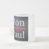 Ron Paul 2012 Campaign Coffee/Tea Cup Matglas Koffiemok (Voorkant links)