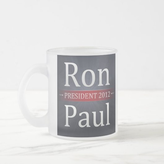 Ron Paul 2012 Campaign Coffee/Tea Cup Matglas Koffiemok (Links)
