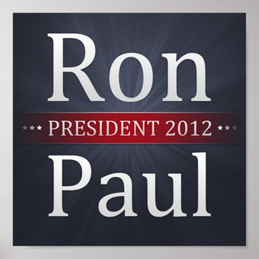 Ron Paul 2012 Campaign Poster (Voorkant)