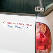 Ron Paul 2012 Choose Freedom Bumpersticker (Op Truck)