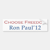 Ron Paul 2012 Choose Freedom Bumpersticker (Voorkant)