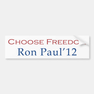 Ron Paul 2012 Choose Freedom Bumpersticker