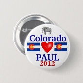 Ron Paul 2012 Colorado Ronde Button 5,7 Cm (Voorkant /achterkant)