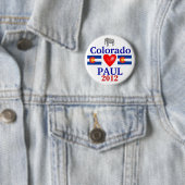 Ron Paul 2012 Colorado Ronde Button 5,7 Cm (In situ)