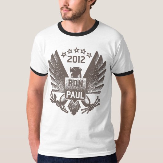 Ron Paul 2012 Dark Grey Eagle T-shirt (Voorkant)