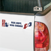 Ron Paul 2012: Echte hoop, echte verandering Bumpersticker (Op Truck)