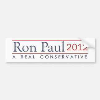 Ron Paul 2012 Een echt conservatief Bumpersticker