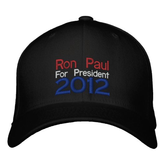Ron Paul 2012 geborduurd Pet (Voorkant)