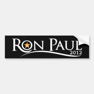 Ron Paul 2012 Gold Star Bumpersticker