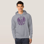 Ron Paul 2012 Grape Eagle Hoodie (Voorkant volledig)