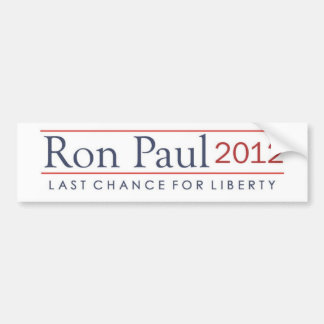 Ron Paul 2012 Last Chance for Liberty Bumpersticker