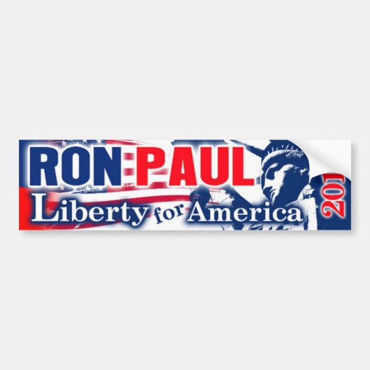 RON PAUL 2012 LIBERTY for AMERICA Bumpersticker (Voorkant)