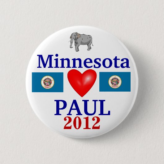 Ron Paul 2012 Minnesota Ronde Button 5,7 Cm (Voorkant)