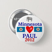Ron Paul 2012 Minnesota Ronde Button 5,7 Cm (Voorkant /achterkant)