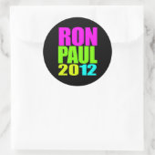 RON PAUL 2012 NEON RONDE STICKER (Tas)