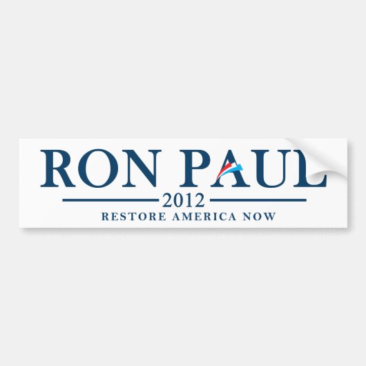 Ron Paul 2012 - Nu Amerika herstellen Bumpersticker (Voorkant)