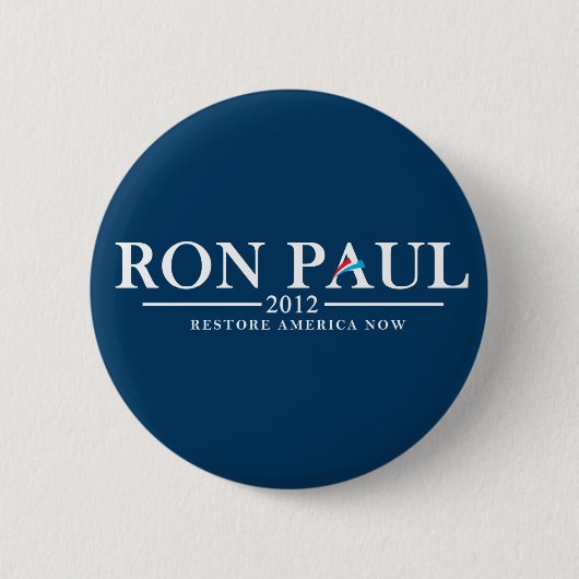 Ron Paul 2012 - Nu Amerika herstellen Ronde Button 5,7 Cm (Voorkant)