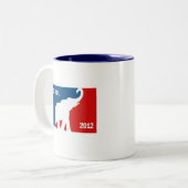 RON PAUL 2012 PRO TWEEKLEURIGE KOFFIEMOK (Voorkant links)