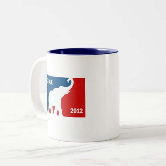 RON PAUL 2012 PRO TWEEKLEURIGE KOFFIEMOK (Voorkant links)