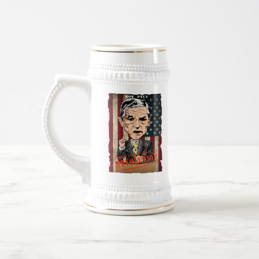 RON PAUL 2012 REVOLUTION BEER STEIN BIERPUL (Links)