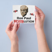 Ron Paul 2012 Revolution Neverlution Flyer (Hand)