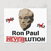 Ron Paul 2012 Revolution Neverlution Flyer (Voorkant)