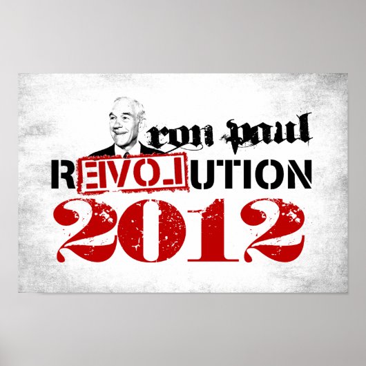 Ron Paul 2012 Revolution Poster (Voorkant)