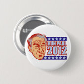 Ron Paul 2012 Ronde Button 5,7 Cm (Voorkant /achterkant)