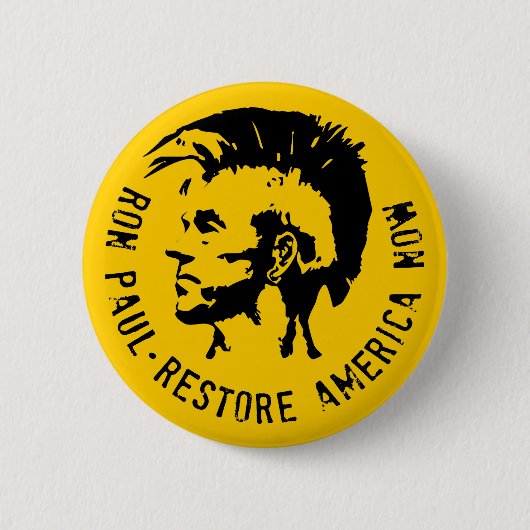 Ron Paul 2012 Ronde Button 5,7 Cm (Voorkant)