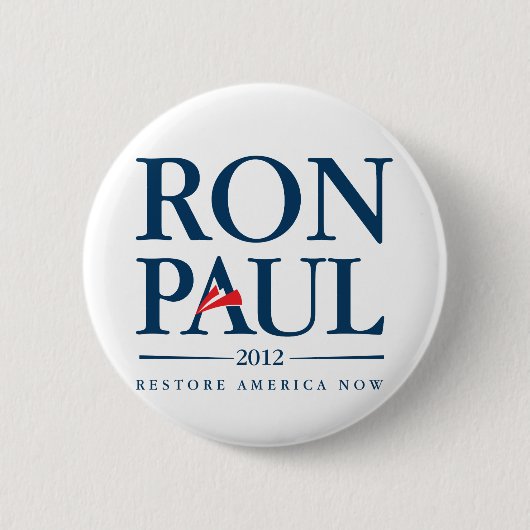 Ron Paul 2012 Ronde Button 5,7 Cm (Voorkant)