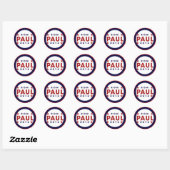 Ron Paul 2012 Ronde Sticker (Vel)