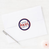 Ron Paul 2012 Ronde Sticker (Envelop)