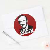 Ron Paul 2012 Ronde Sticker (Envelop)