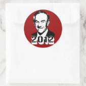Ron Paul 2012 Ronde Sticker (Tas)