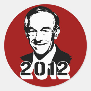Ron Paul 2012 Ronde Sticker