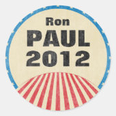 Ron Paul 2012 ronde Stickers (Voorkant)