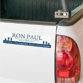 Ron Paul 2012 - Steun onze Troepen Bumpersticker (Op Truck)