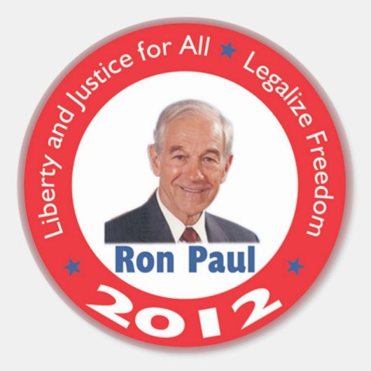 Ron Paul 2012 Sticker (Voorkant)