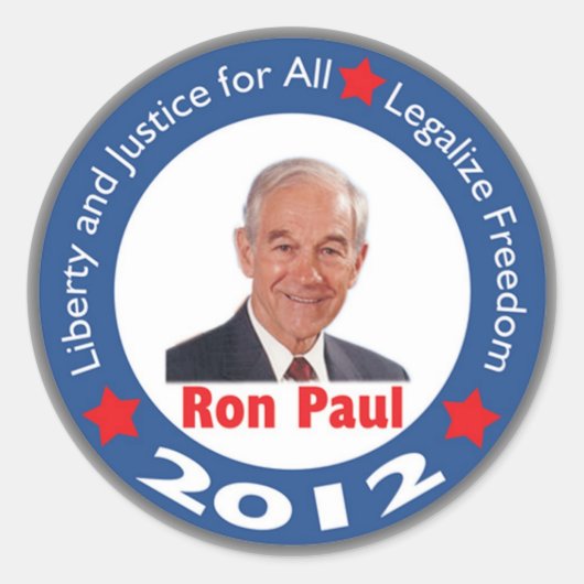 Ron Paul 2012 Sticker (Voorkant)